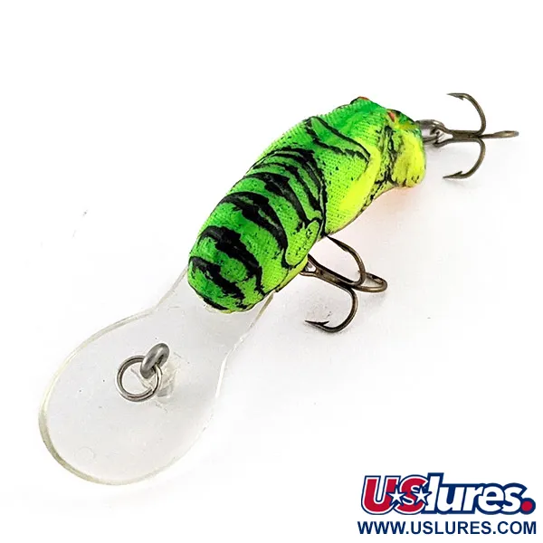 Vintage   Rebel Wee-Crawfish Shallow UV, 3/32oz chartreuse fishing lure #23162