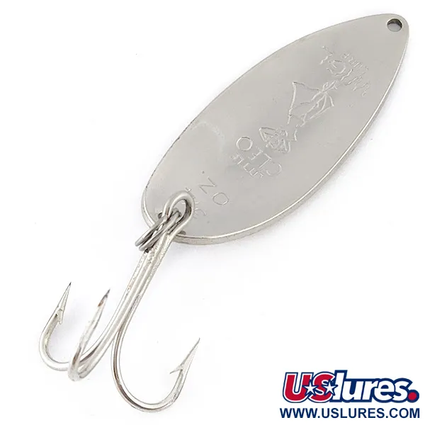 Vintage  Seneca Little Cleo (Hula Girl), 3/4oz nickel fishing spoon #23165