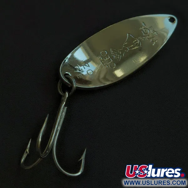 Vintage  Seneca Little Cleo (Hula Girl), 3/4oz nickel fishing spoon #23165