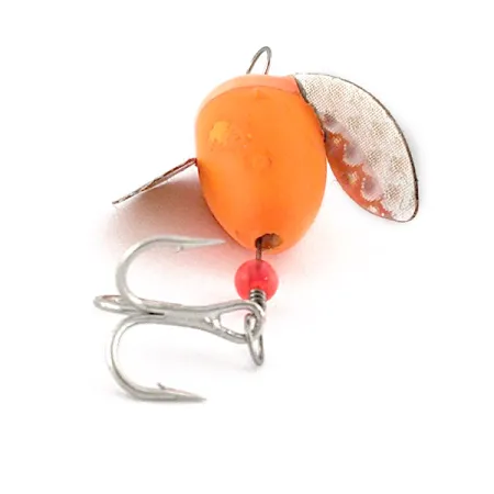 Vintage Yakima Bait Worden's Spin-n-Glo, 3/64oz Hot orange gold spinning lure #23171