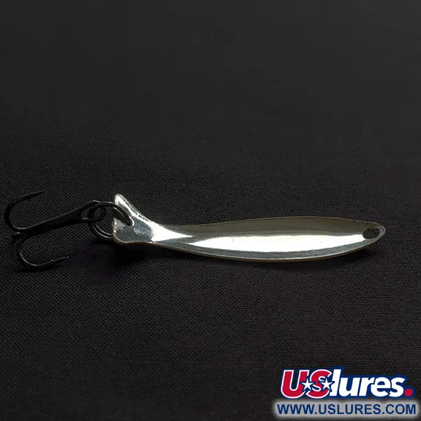 Vintage   Worth Fly Rod Demon , 3/64oz red/white/nickel fishing spoon #23172