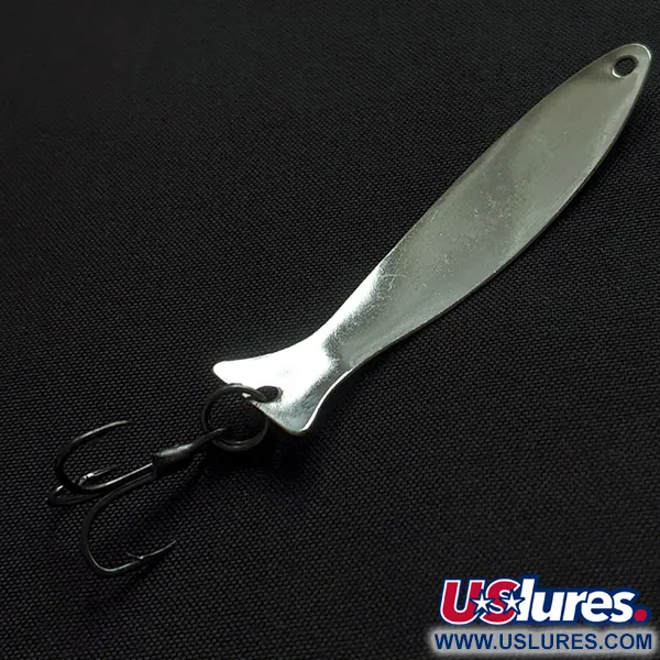 Vintage   Worth Fly Rod Demon, 3/32oz black/white/nickel fishing spoon #23175