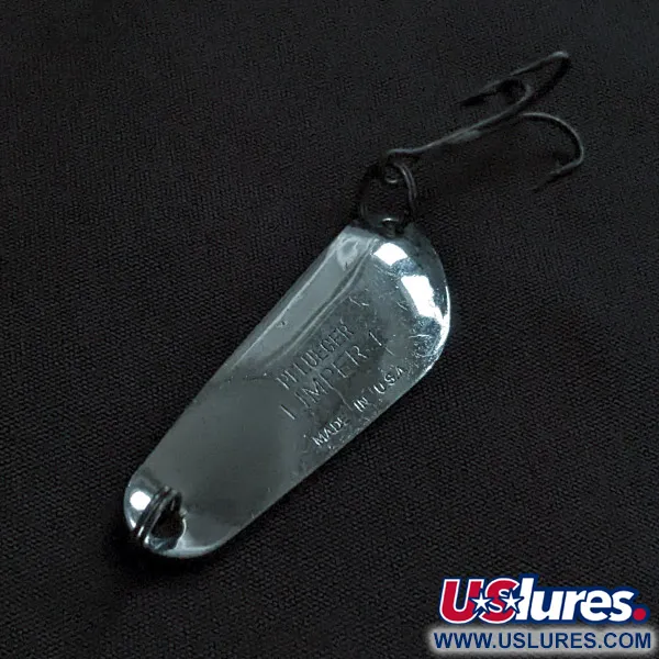 Vintage   Pflueger Limper #1, 1/4oz nickel fishing spoon #23178