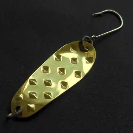 Vintage Luhr Jensen Alpena Diamond, 1/4oz gold fishing spoon #23180