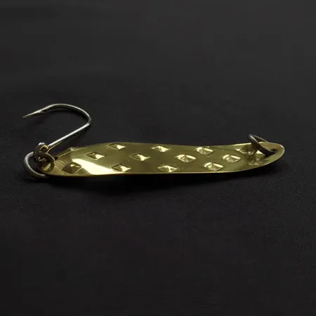 Vintage Luhr Jensen Alpena Diamond, 1/4oz gold fishing spoon #23180