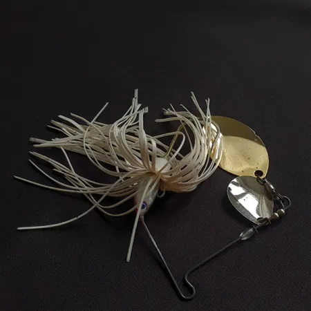 Vintage Terminator Titanium 4.5 Spinnerbait, 1/2oz gold/nickel spinning lure #23184