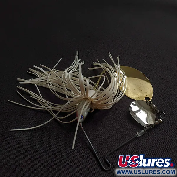 Vintage   Terminator Titanium 4.5 Spinnerbait, 1/2oz gold/nickel spinning lure #23184