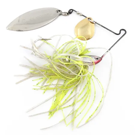 Vintage Terminator Titanium 4.25 Spinnerbait, 1/2oz gold/nickel spinning lure #23186