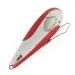 Vintage   Weedless Bait Company FISHTRAP, 1/3oz red/white/nickel fishing spoon #23191