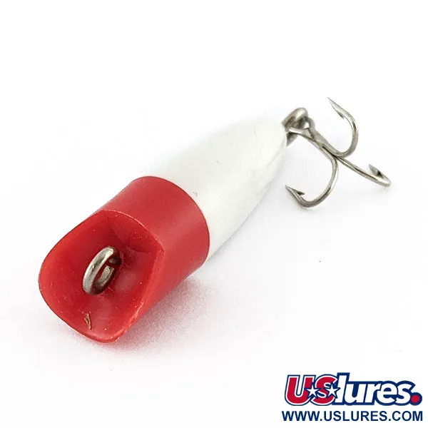 Vintage   Atlantic Lures Crack popper, 1/8oz read head fishing lure #23192