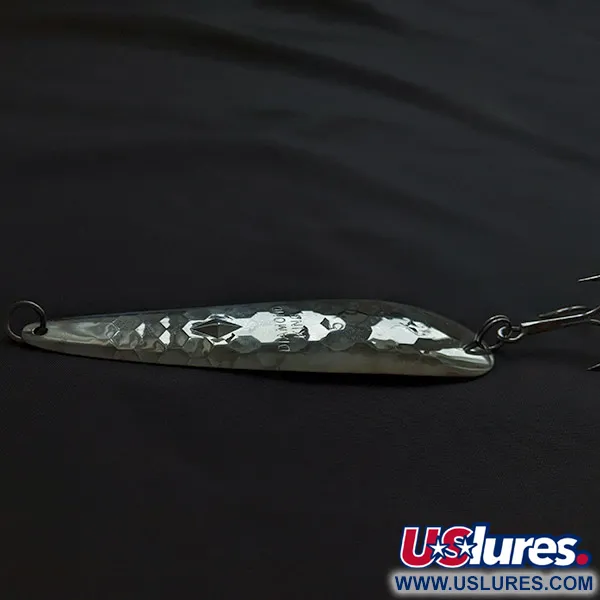Vintage   Luhr Jensen Diamond King 5, 1/2oz nickel fishing spoon #23198