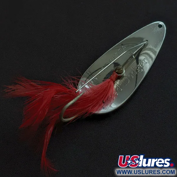 Vintage  Tony Accetta Tony Acсetta Weed-Dodger 7, 3/4oz nickel fishing spoon #23199