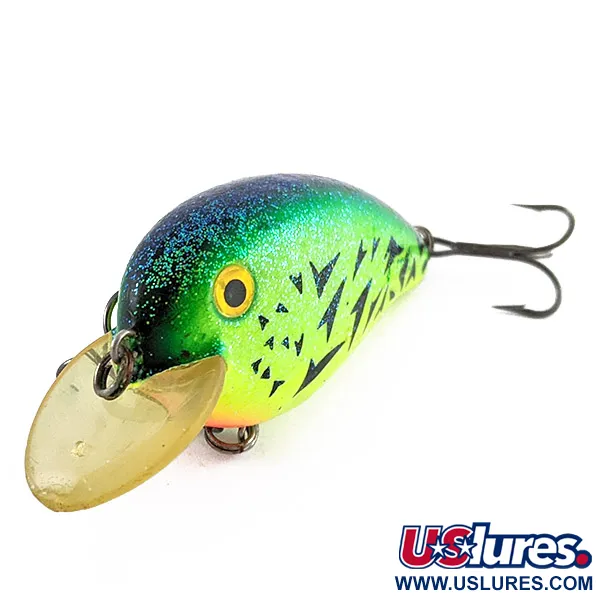 Vintage  Mann's Bait  Mann's Loudmouth, 2/3oz Fire tiger fishing lure #23206