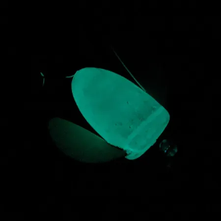 Vintage Yakima Bait Worden's Spin-n-Glo Glow, 1/4oz green Glow - glows in the dark spinning lure #23210
