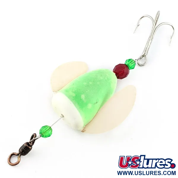 Vintage  Yakima Bait Worden's Spin-n-Glo Glow, 1/4oz green Glow - glows in the dark spinning lure #23210