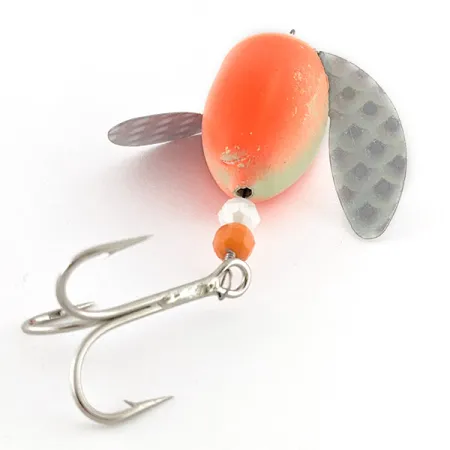 Vintage Yakima Bait Worden's Spin-n-Glo Glow, 1/4oz pink Glow - glows in the dark spinning lure #23211