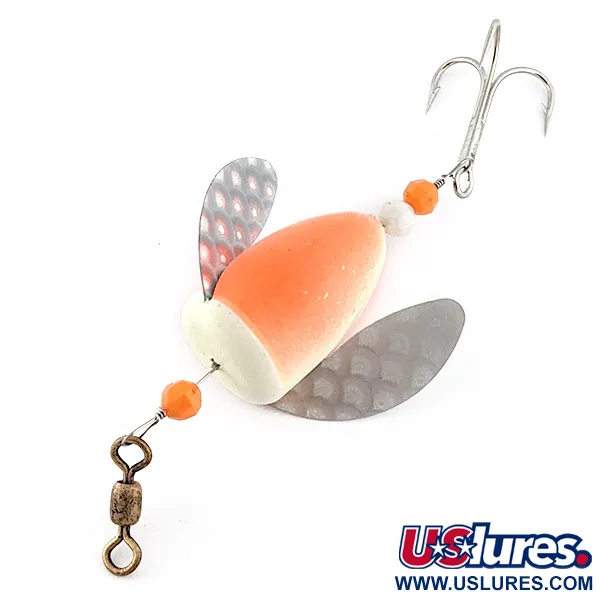 Vintage  Yakima Bait Worden's Spin-n-Glo Glow, 1/4oz pink Glow - glows in the dark spinning lure #23211