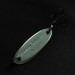 Vintage   Johnson Splinter, 1/8oz nickel/white pearl/green fishing spoon #23215