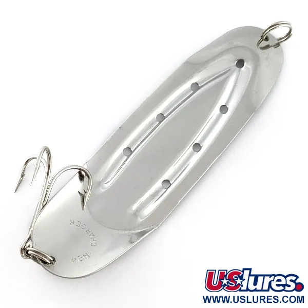 Vintage Lake Products Charger №4, 3/4oz nickel fishing spoon #23218