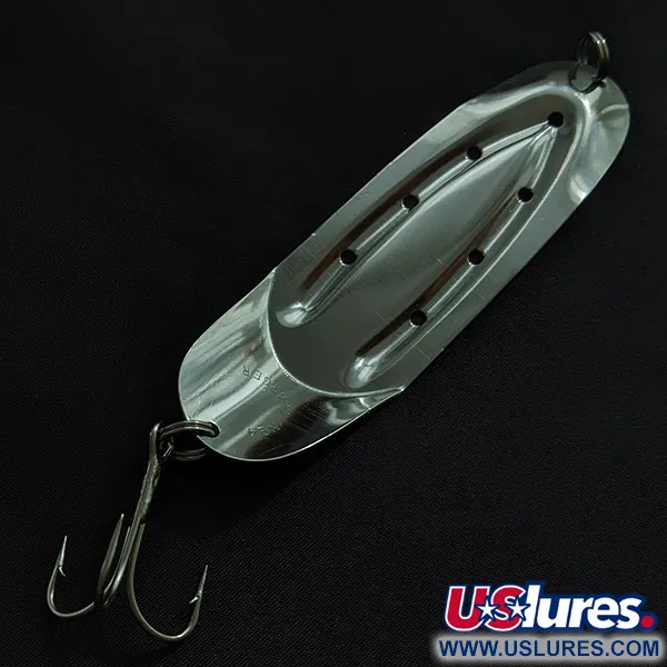 Vintage Lake Products Charger №4, 3/4oz nickel fishing spoon #23218