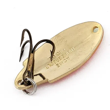 Vintage Acme Thunderbolt, 1/8oz Fire tiger fishing spoon #23224