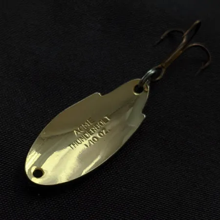 Vintage Acme Thunderbolt, 1/8oz Fire tiger fishing spoon #23224
