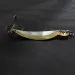 Vintage   Gibbs One Eye Wiggler, 1/2oz nickel/brass/red eye fishing spoon #23240