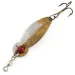 Vintage   Gibbs One Eye Wiggler, 1/2oz nickel/brass/red eye fishing spoon #23240