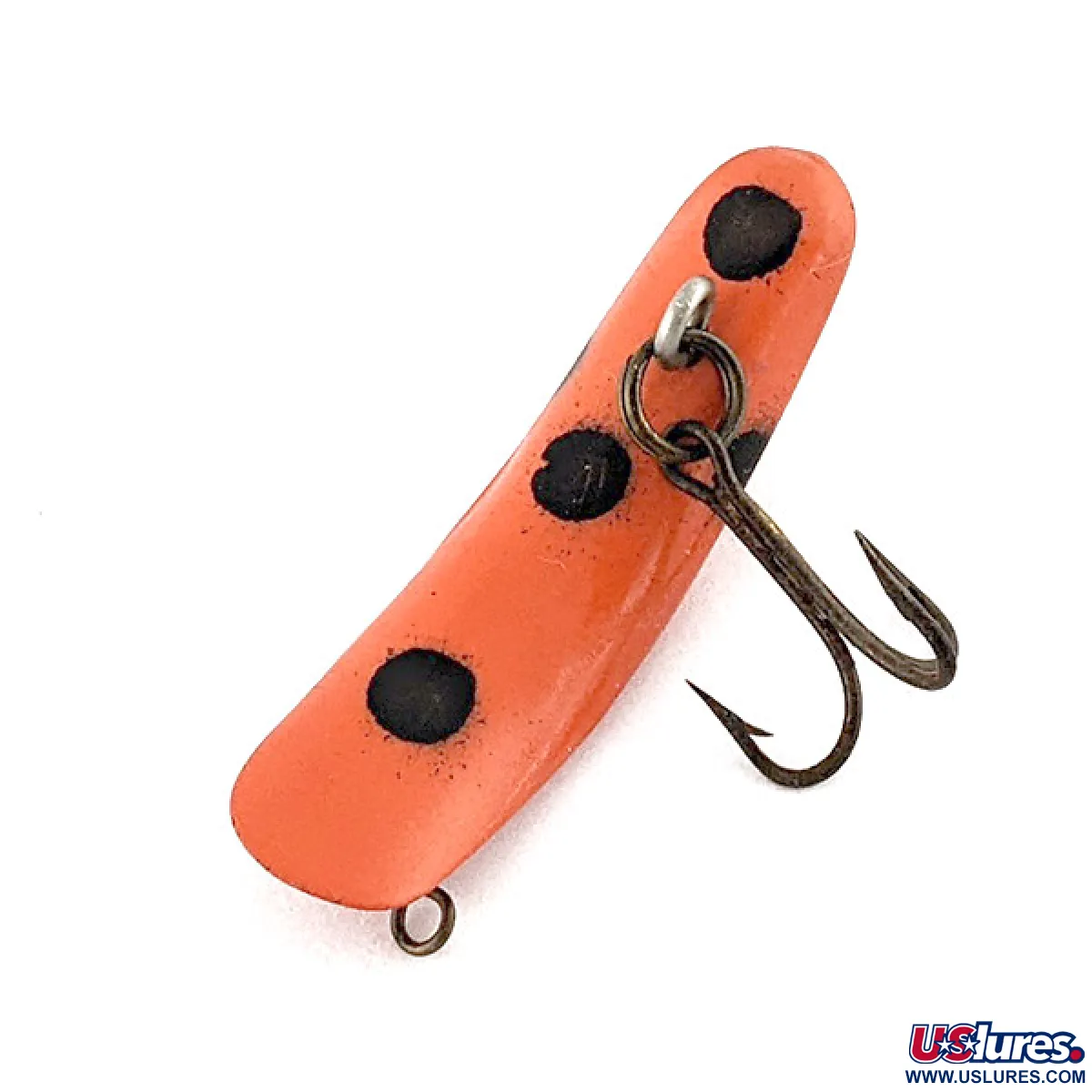 Vintage Helin Tackle FlatFish F4, 3/64oz red dot fishing lure #23243