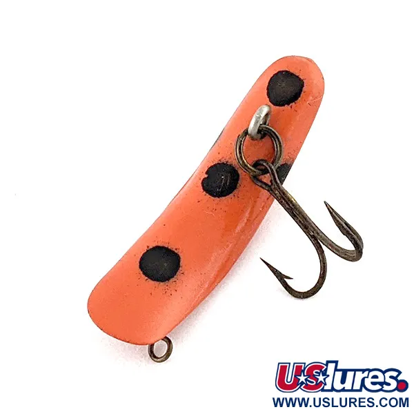 Vintage  Helin Tackle FlatFish F4, 3/64oz red dot fishing lure #23243