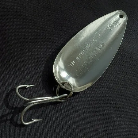 Vintage Eppinger Dardevle Dardevlet , 3/4oz nickel/gold/green fishing spoon #23251