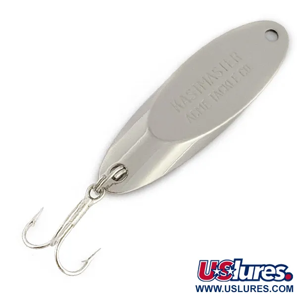 Vintage  Acme  Kastmaster, 1/4oz nickel fishing spoon #23252