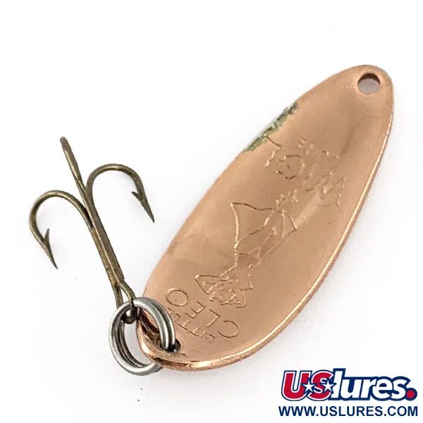 Vintage  Seneca Little Cleo (Hula Girl) , 1/3oz copper fishing spoon #23261