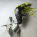 Vintage   Strike King Timber King Weedless Spoon Buzz, 1/2oz black/yellow fishing spoon #23269