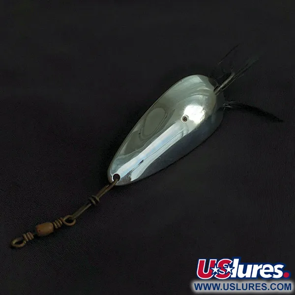 Vintage   Tony Accetta Weed Doger, 3/4oz nickel fishing spoon #23270