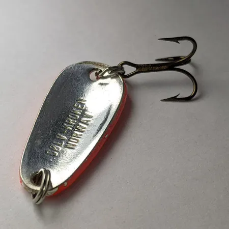 Vintage Sølvkroken  Nordic, 1/4oz hot pink/silver UV fishing spoon #23271