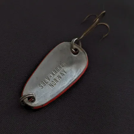 Vintage Sølvkroken  Nordic, 1/4oz hot pink/silver UV fishing spoon #23271