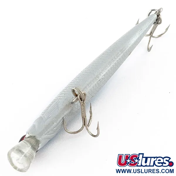 Vintage   Bass Pro Shops XPS Lazer Eye Minnow, 3/32oz silver/blue fishing lure #23281