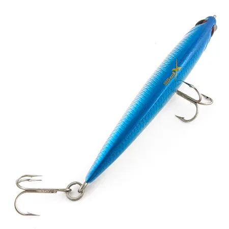 Vintage Bass Pro Shops XPS Lazer Eye Minnow, 3/32oz silver/blue fishing lure #23281