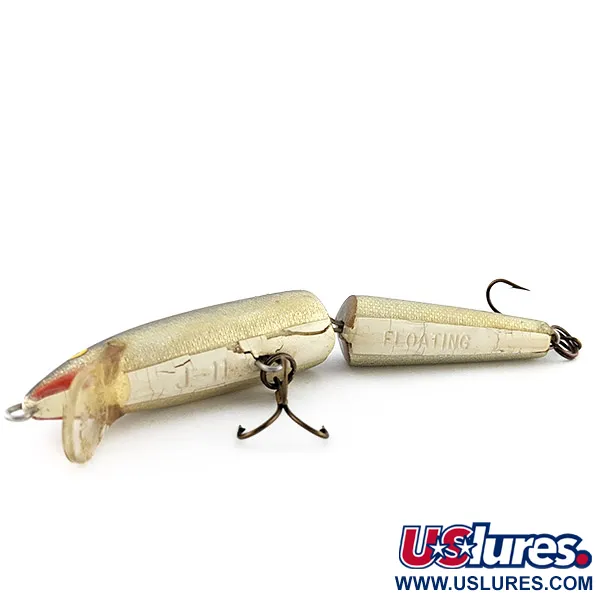 Vintage   Rapala Jointed J-11 (Finland), 1/3oz S (Silver) fishing lure #23283