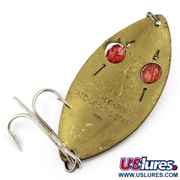 Vintage   Herter's Glass Eye Spoon, 3/4oz brass fishing spoon #23287