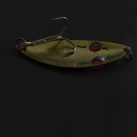 Vintage Herter's Glass Eye Spoon, 3/4oz brass fishing spoon #23287