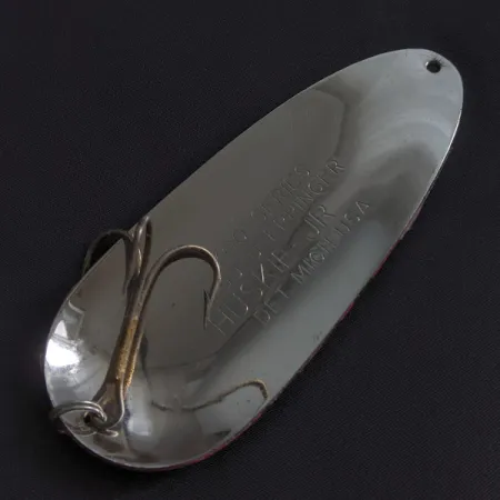 Vintage Eppinger Dardevle Huskie Junior 700 series, 2oz nickel/red fishing spoon #23288