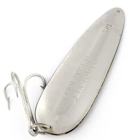 Vintage Eppinger Dardevle Detroit, 1oz Black Devle fishing spoon #23289