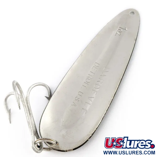Vintage  Eppinger Dardevle Detroit, 1oz Black Devle fishing spoon #23289