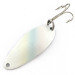 Vintage  Seneca Little Cleo (Hula Girl) , 1/3oz nickel/white pearl fishing spoon #23293