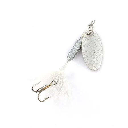 Vintage Yakima Bait Worden's Original Rooster Tail , 1/16oz nickel spinning lure #23301