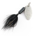 Vintage  Yakima Bait Worden's Original Rooster Tail , 3/32oz nickel spinning lure #23302