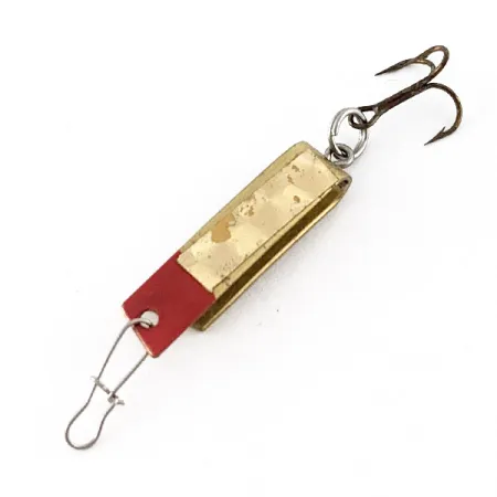 Vintage Luhr Jensen Super-Duper 501, 3/32oz gold fishing spoon #23303