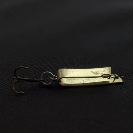 Vintage Luhr Jensen Super-Duper 501, 3/32oz gold fishing spoon #23303